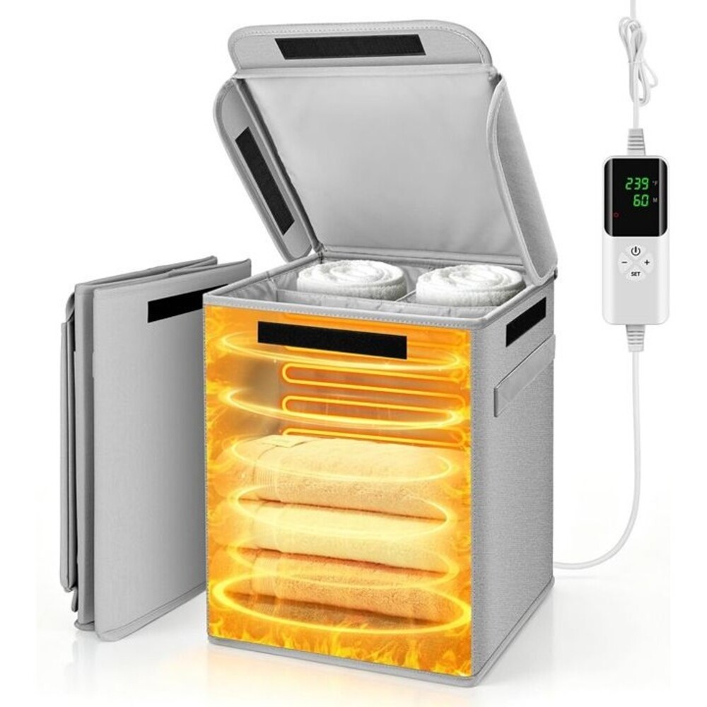 New 42L Towel Warmer, Extra Large Foldable Towel Warmer Bucket for Bathroom